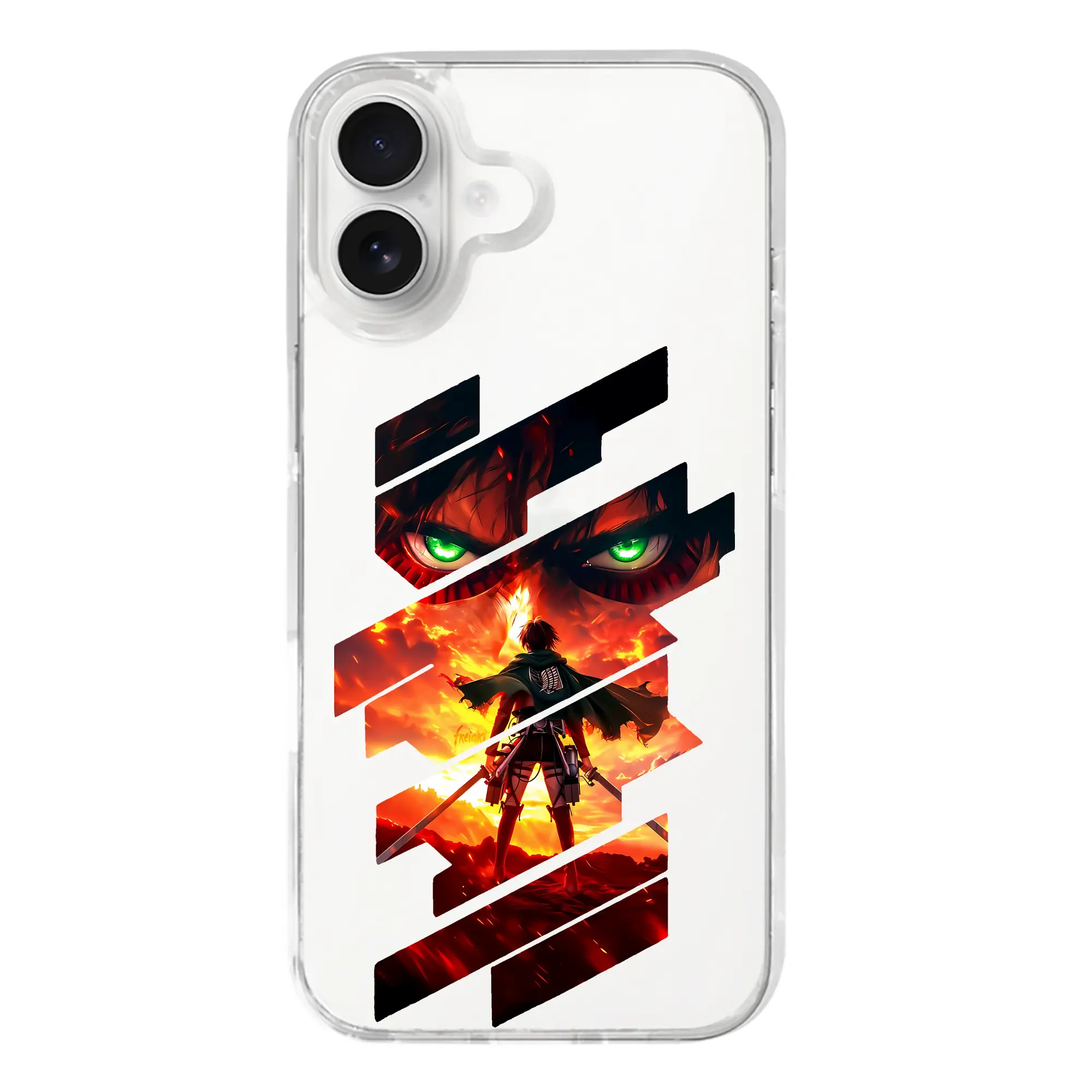 進撃の巨人 グッズ エレン・イェーガー - iPhone 17シリーズ 透明スマホケース – 薄型・耐衝撃・精密フィット保護カバー